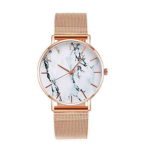 Marmer Dames Horloge - Shopbrands