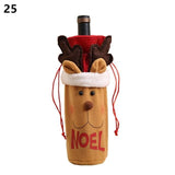 Wijnfles Kerst Decoratie (3 stuks - 40% korting) - Shopbrands